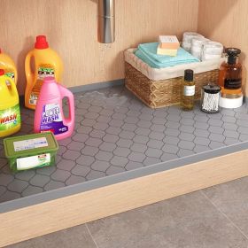 Silicone Under Sink Mat 34" x 22", kitchen Essentials and Gadgets, Shelf liner and Cabinet Protector, Home Organizers and Storage