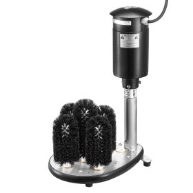 VEVOR Electric Glass Washer 5-Brush Bar Glass Cleaner 1200 Cups/H for Wine Glass