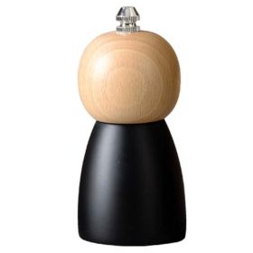 Round Head Manual Pepper Mill Ceramic Core Kitchen Tool (Type: 4 inch, Color: Black)
